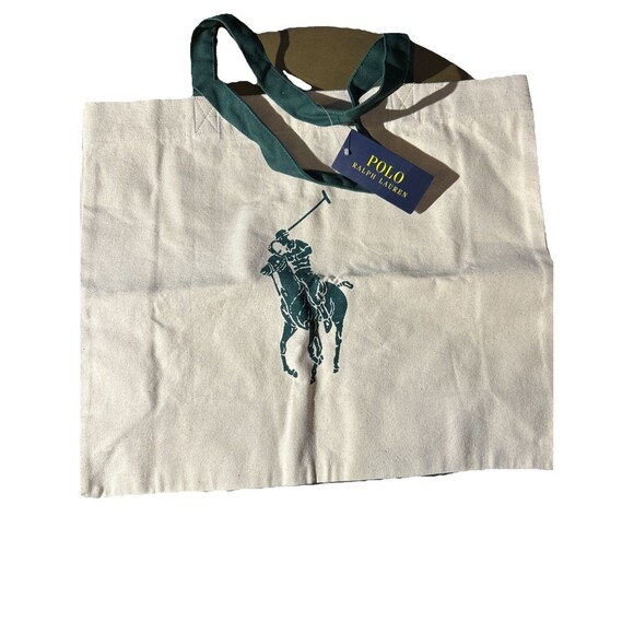 NWT Ralph Lauren Canvas Tote Bag Large Limited Edition W/LITEPEN MARKS SEE PICS - Picture 5 of 13